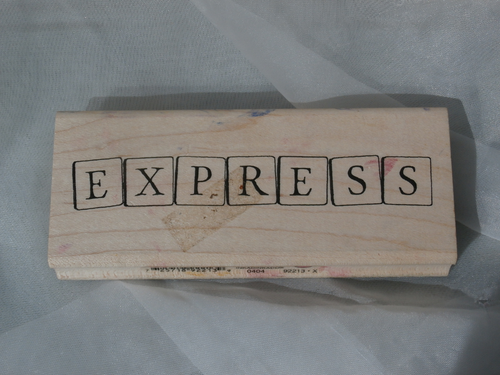 Express Block Letters Rubber Stamp by Inkadinkado Stamps
