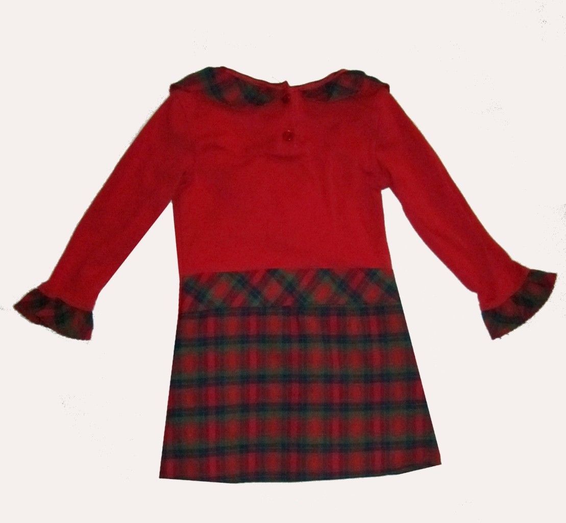 Me 49 Red Tartan Plaid Long