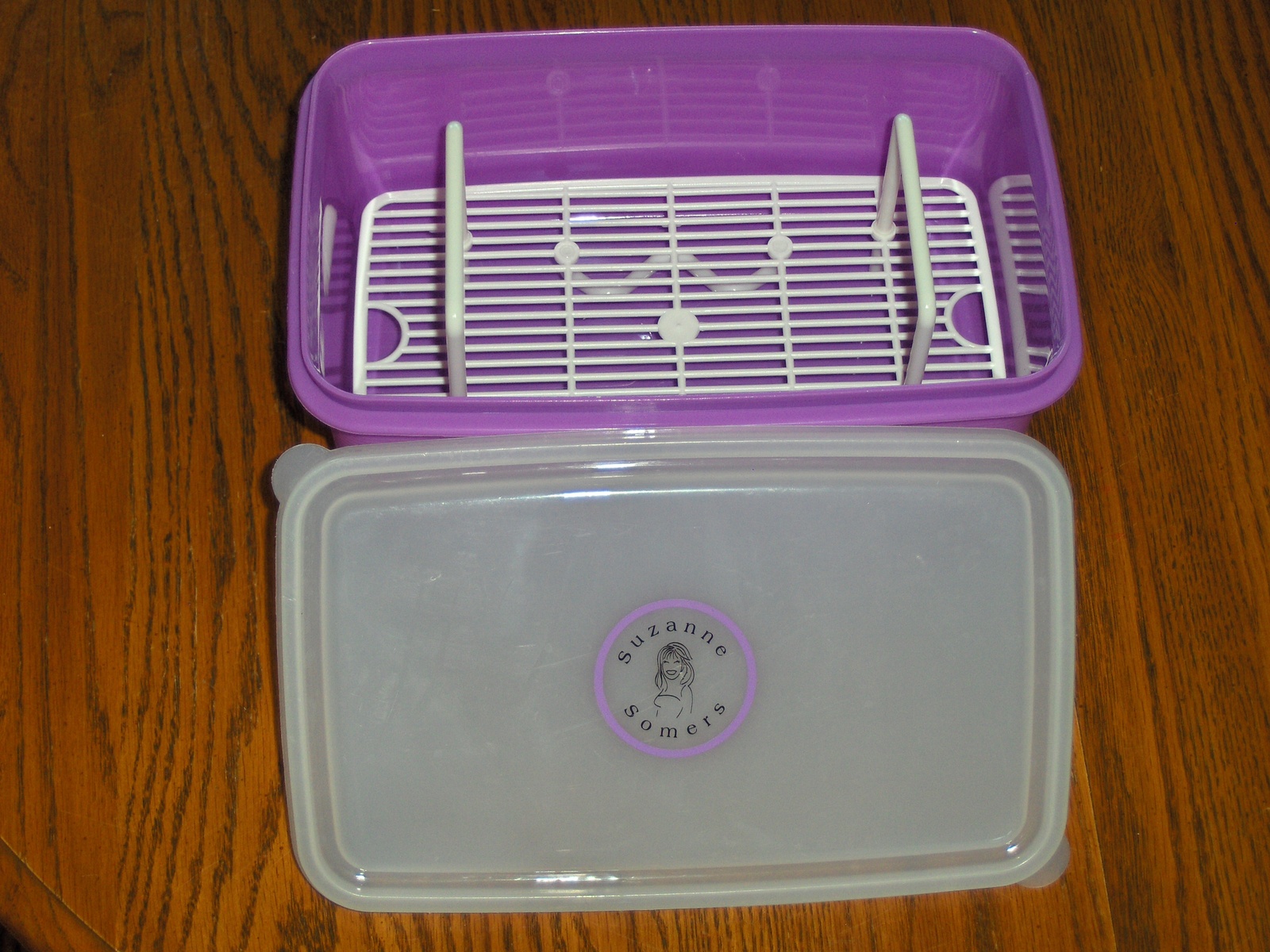Suzanne Somers Breading Plastic Container Purple Coating for Veggies