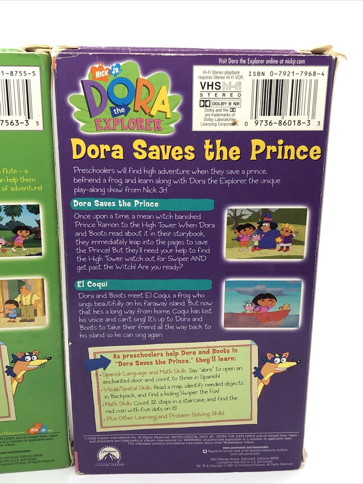 Dora The Explorer Saves The Prince Vhs Video Tape Nick Jr Eur | Hot Sex ...