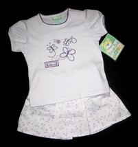GIRLS 18 MONTHS - Brooks &amp; Fitch Butterflies &amp; Violets  BLOUSE &amp; SKIRTED... - $12.00