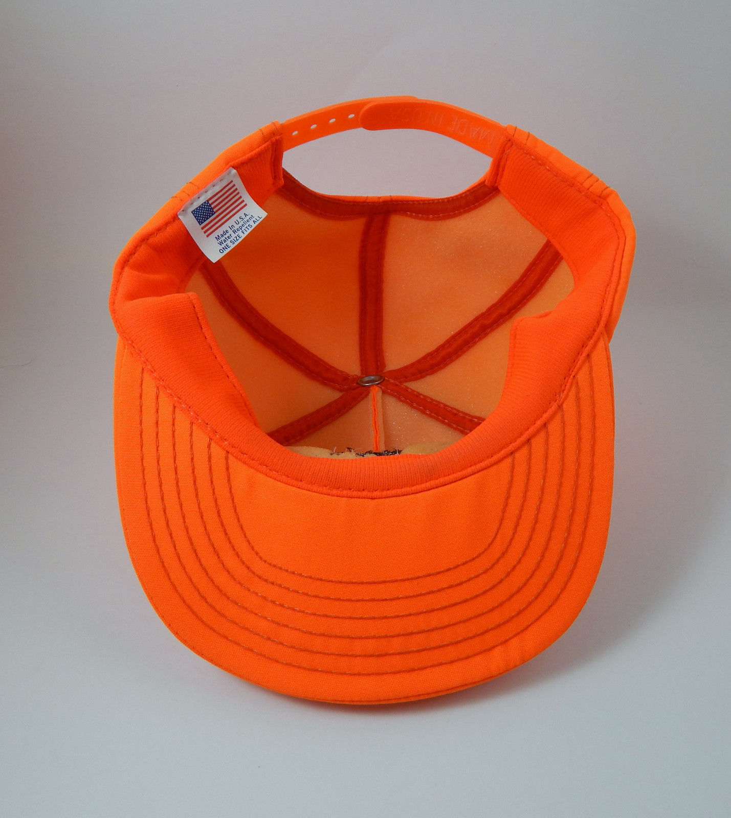 Deer Hunter Trucker Ball Cap Blaze Orange Water Resistant Made in U.S.A ...