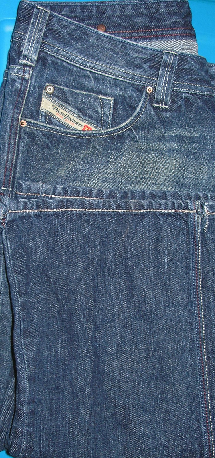 Diesel Industry Womens Button Fly Blue Jeans Size W 34 L 35 - Jeans