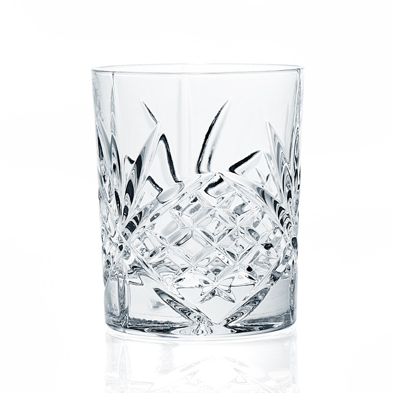 Godinger Dublin Crystal Double Old Fashion Whisky Juice Glass Set Of 4