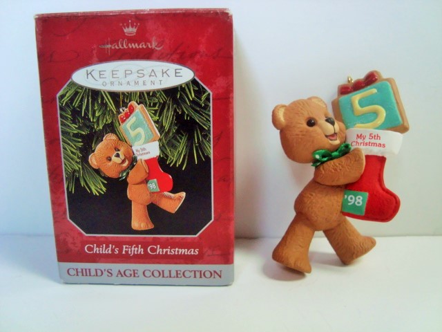 Hallmark Keepsake Ornament, Child's Fifth Christmas, Child's Age ...