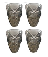 Gothic SKULL SHOT GLASSES Skeleton Head Pirate Tiki Bar Decoration-SMOKE... - $5.67