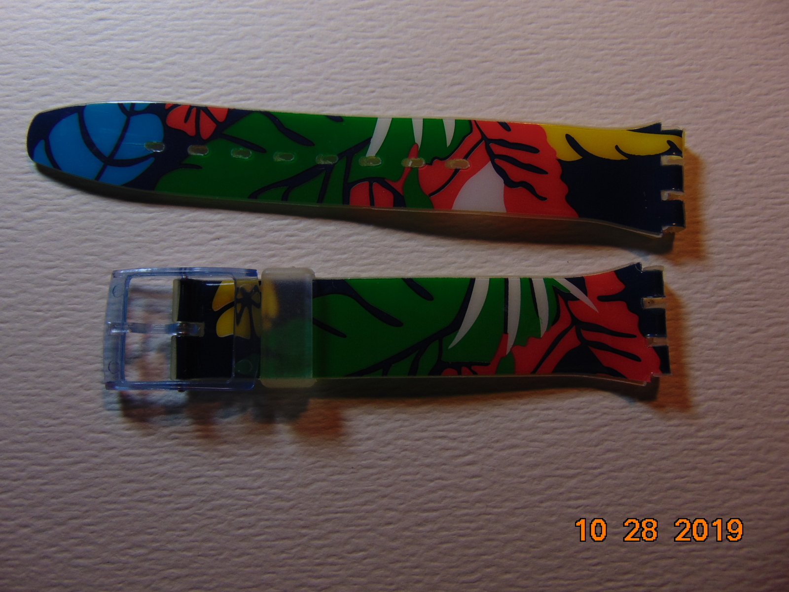 18MM, Swatch Watch, Colored Plastic/Vinyl, Replacement Band.   - $8.99