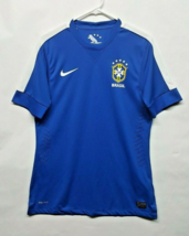 Nike 2013 Confederations Cup Brazil CBF Brasil Made Blue Away Vapor Cut Jersey - $139.92