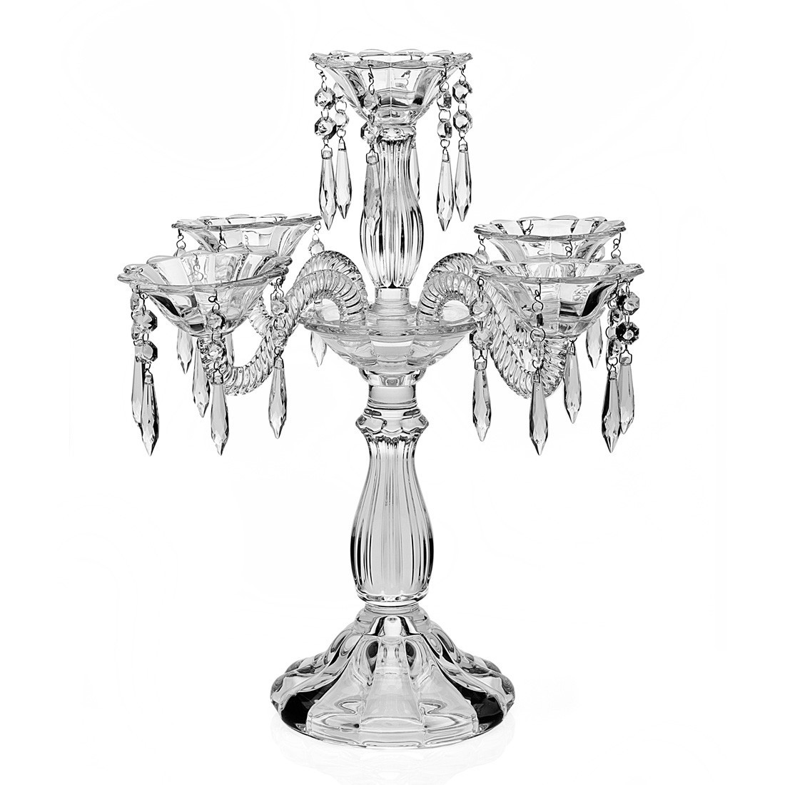 Crystal 5 Arm Candlelabrum Wellington By Godinger Crystal Candle