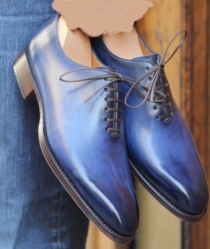 mens blue prom shoes