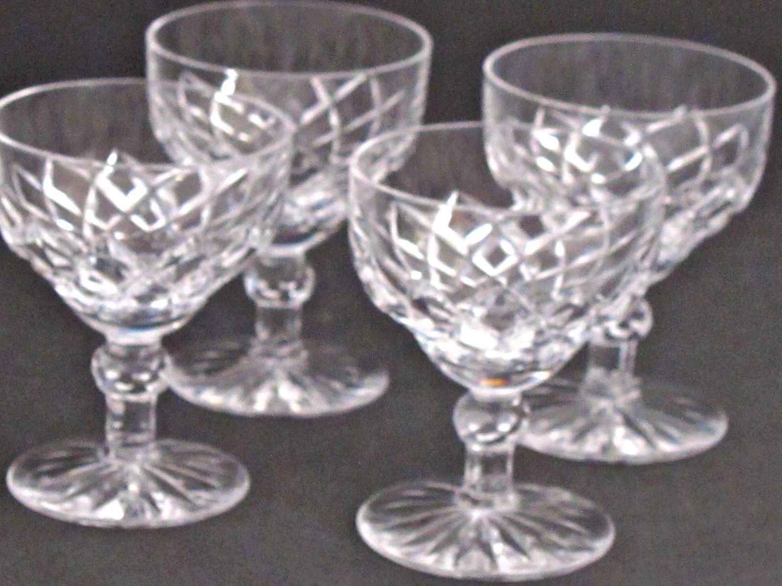 Signed Kosta boda stem cut glass Crystal ,Sweden Kosta Boda