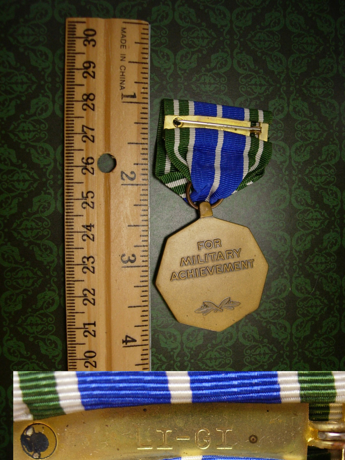 US Army Medal Military Achievement Bronze 1775 Vintage Birthday