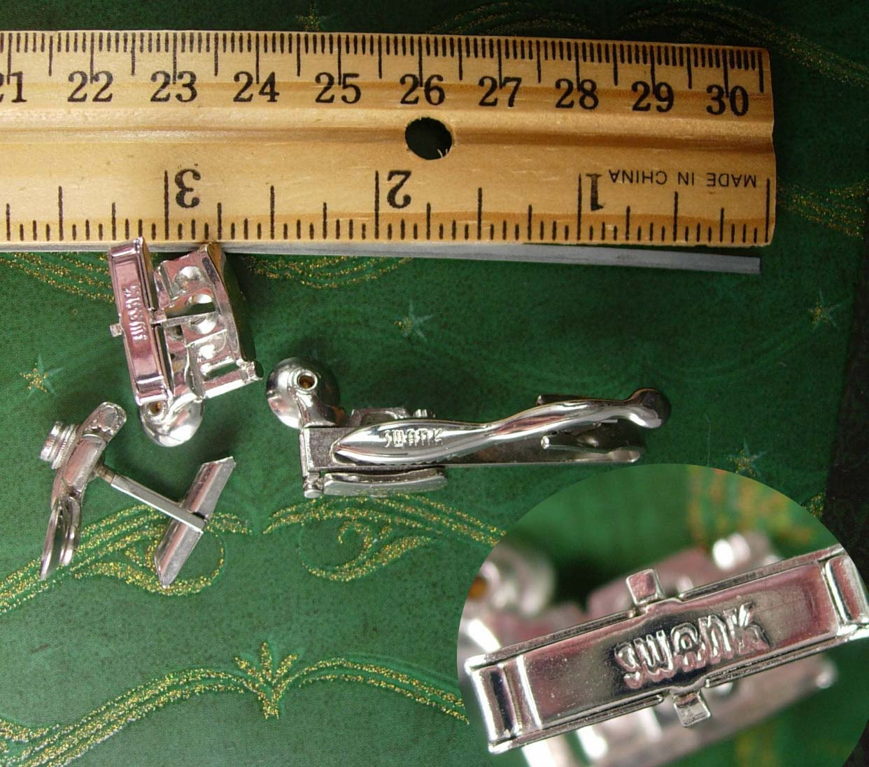 Old School Flash Vintage Camera Cufflinks Photographers Wood Grain