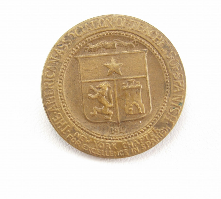 American Teachers Association Spanish Vintage 1917 Pin Medallic Art Co ...