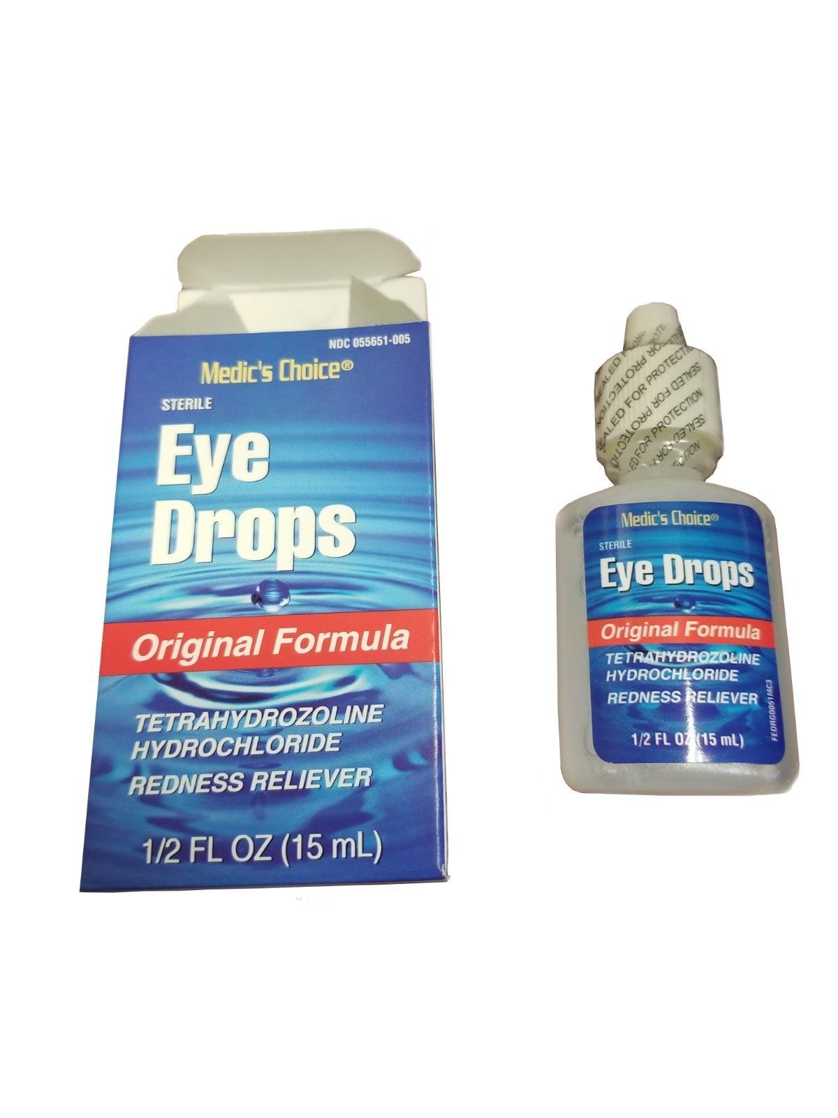 Redness Reliever Tetrahydrozoline hydrochloride Eye Drops 1/2 Fl Oz (8