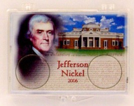 2006 jefferson nickel coin snap lock holder thumb200