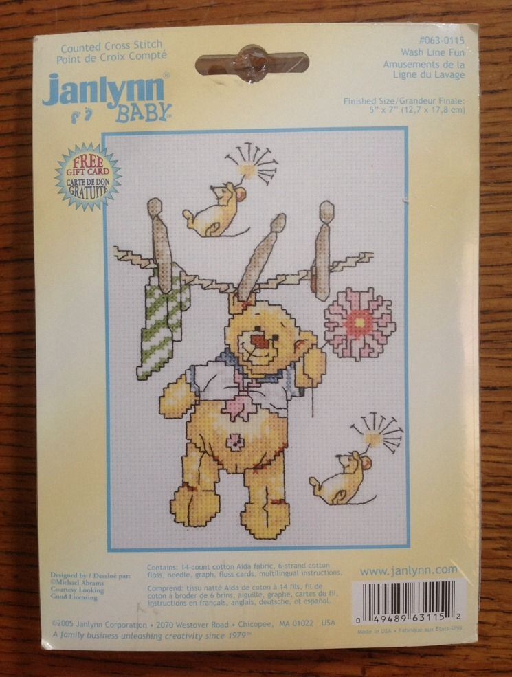 Design Works Counted Cross Stitch Kit 11/"X14/"-Noah/'s Ark Birth Record 14 Count