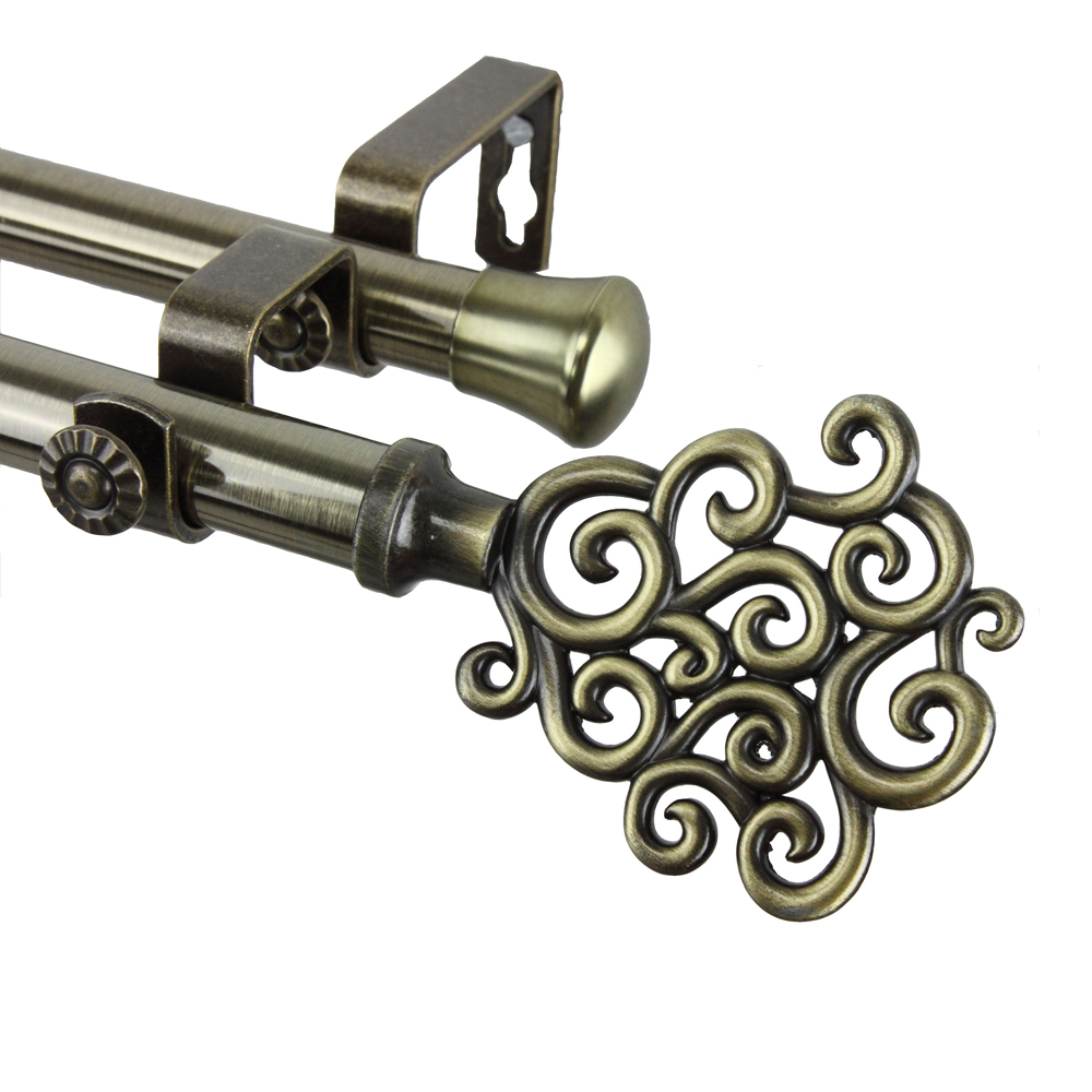 Rod Desyne Tidal Double Curtain Rod 120 170 And 50 Similar Items
