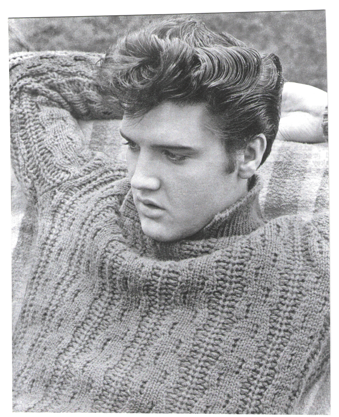 Jailhouse Rock Sweater Elvis Presley Vintage 11x14 Bw Music Memorabilia Photo Photos