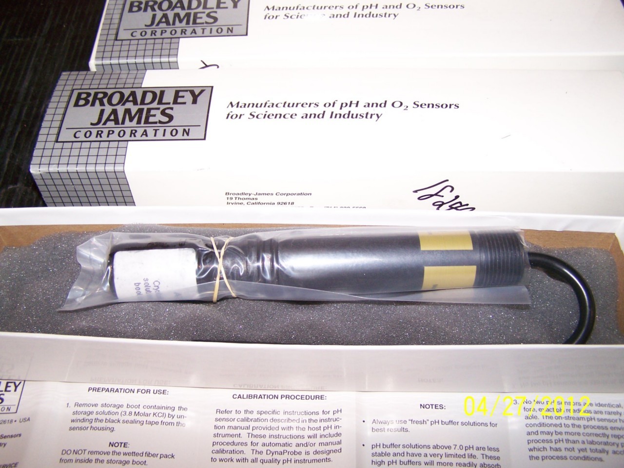BroadleyJames PH DynaProbe II Conductive Rugged Sealed Sensor ST951