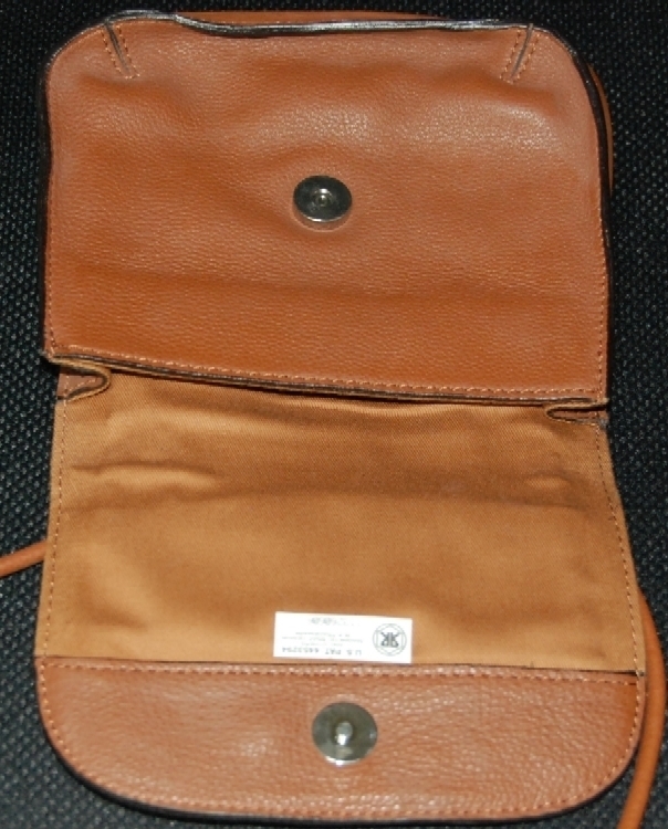 fossil tan leather purse