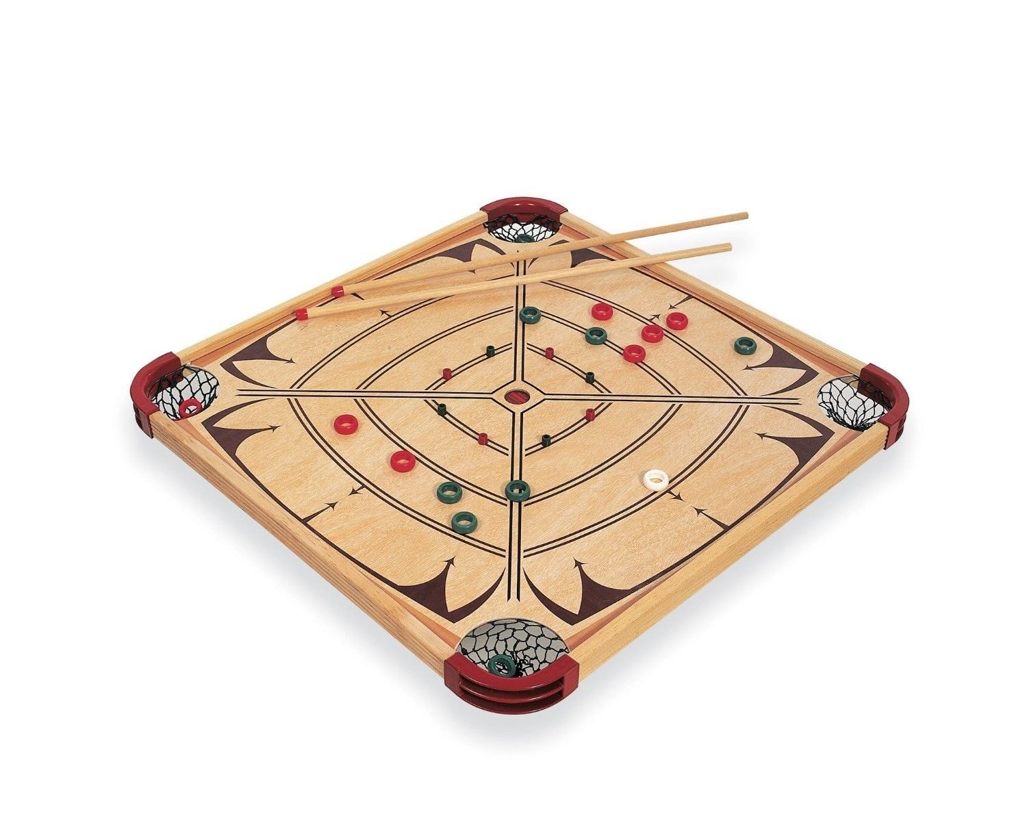 Vintage Carrom Game Board Checkers Billiards And 50 Similar Items