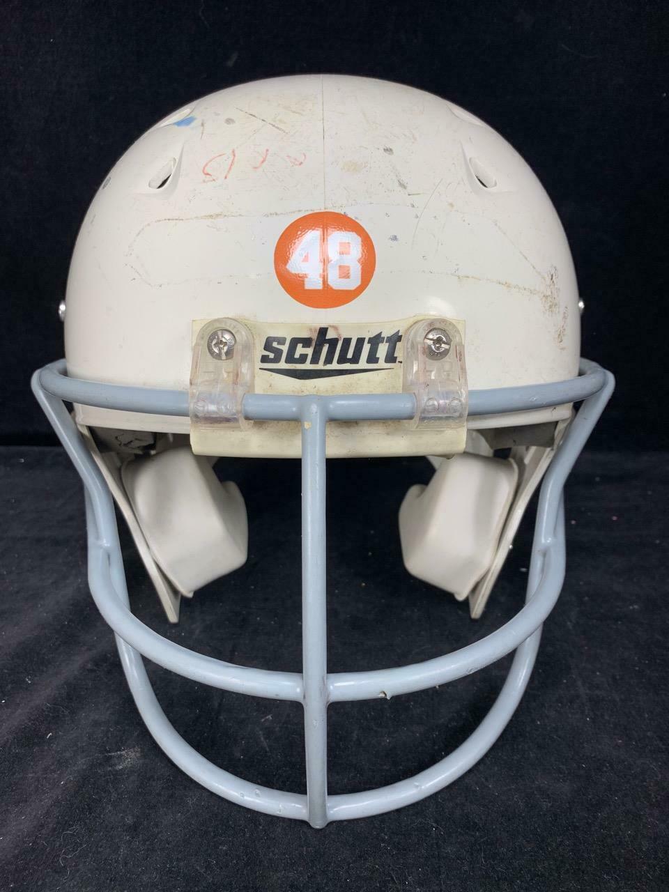 White Schutt Football Helmet 0407 XS XL NOCSAE DNA Recruit VGC w/ pads Helmets & Hats