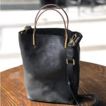 Genuine Leather Women Bag 2022 New Retro Nature Soft Cowhide Handbag Ver... - $100.00