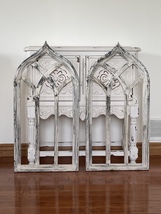 Rustic Farmhouse Cathedral Arch Wall Decor  Set Of Two - $145.00