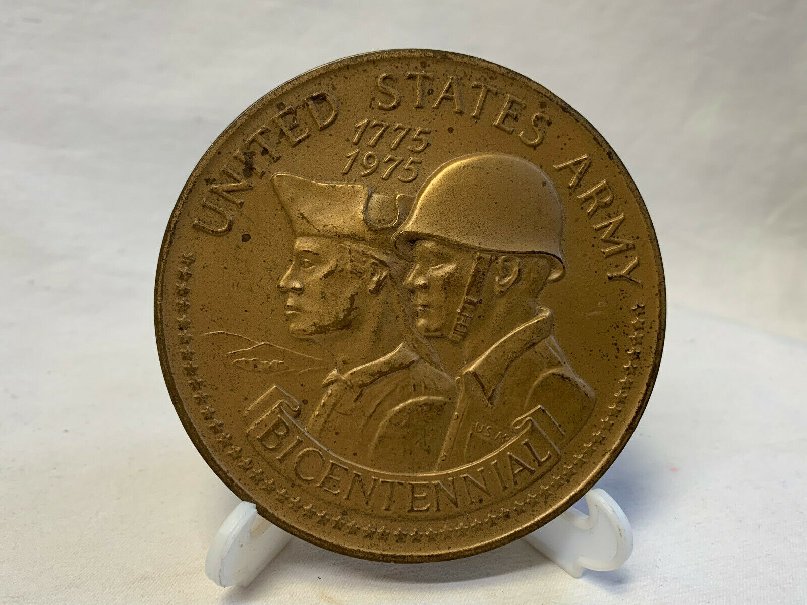 US Army Bicentennial 1775-1976 Bronze Medal Token Coin Military Memento ...