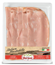 Veroni Pre-Sliced Italian Mortadella - 5 PACKS x 4 oz EACH - $34.64
