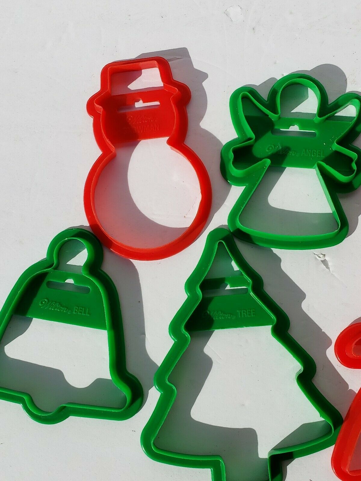 Lot of 10 Plastic Large Cookie Cutter Wilton Holiday