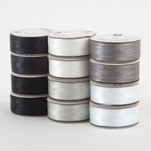 SuperBobs Polyester M-Style Bobbin 12 Pack Monochrome - $20.95