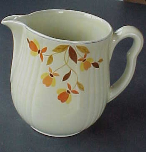 Jewel Tea-Autumn Leaf milk-water  pitcher 5-3/4 tall