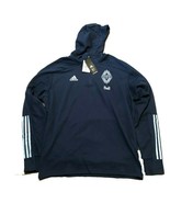 NWT New Vancouver Whitecaps FC adidas 1/4 Zip Travel Hoodie Navy Jacket - $49.45