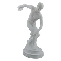 Discobolus Discus Thrower Nude Male Athlete Greek Roman Statue Sculpture - $232.82