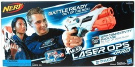 Nerf Laser Ops Pro Battle Ready Out Of Box App Connectivity 2 Pack Ages 8 & Up - £34.60 GBP