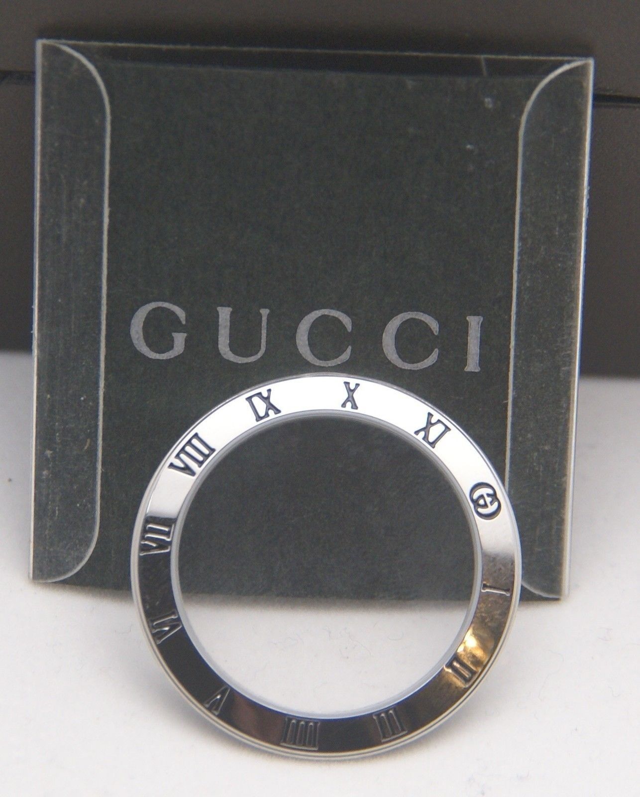 NIB Gucci Replacement Bezel and Crystal - 3000 Watch - Stainless Steel ...