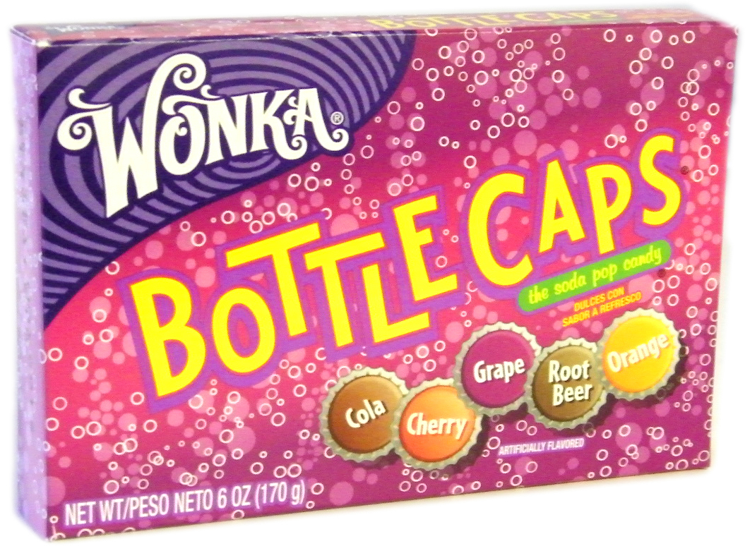 12 Theater Boxes BOTTLE CAPS bulk Vending Candy 5 oz Retro Candy New