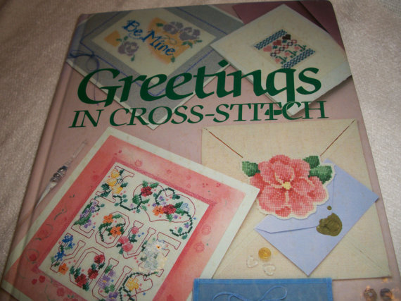Greetings In Cross Stitch Book - $8.00