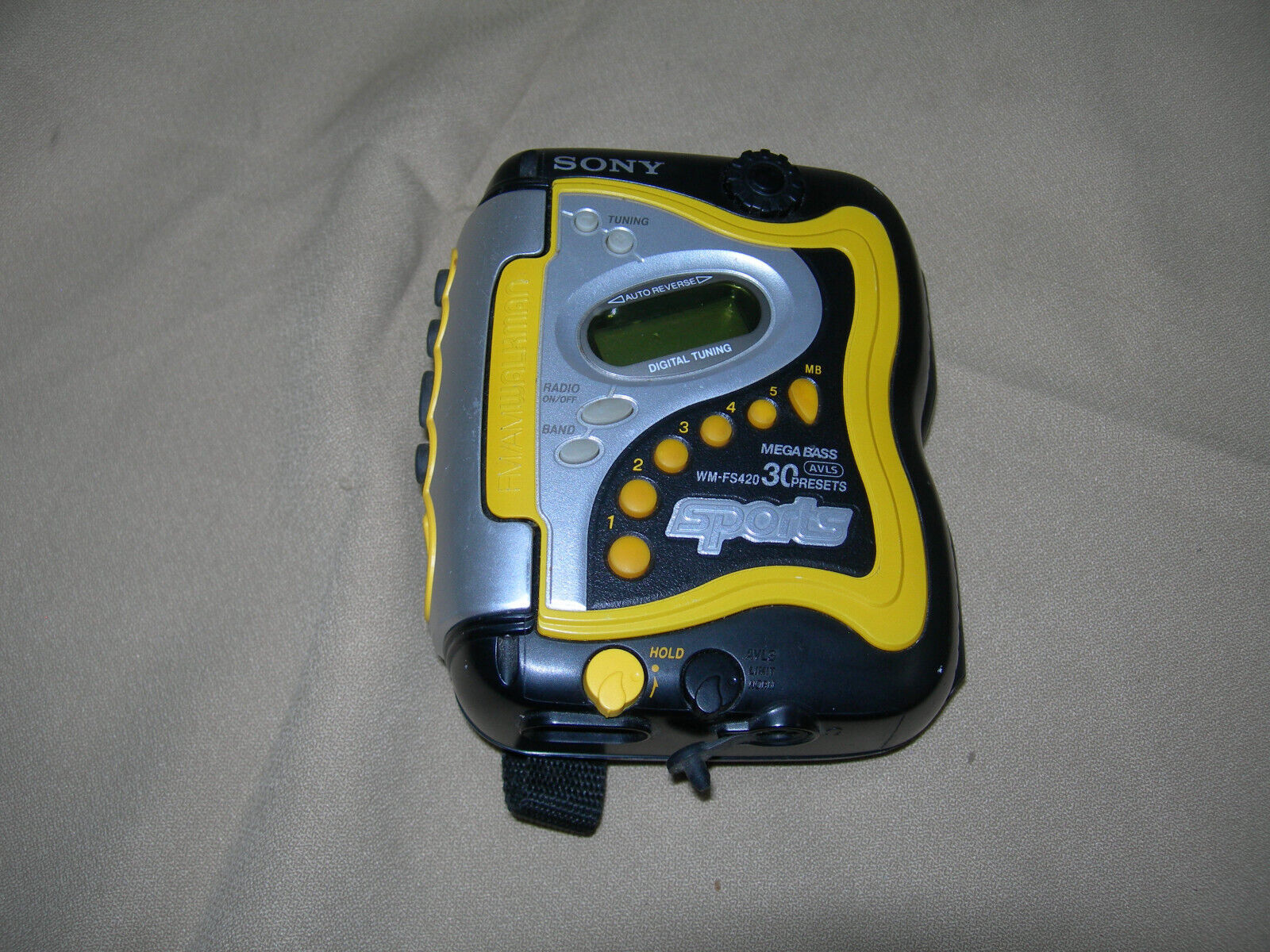Sony Sports Walkman Cassette Player Mega Bass, WM-FS420