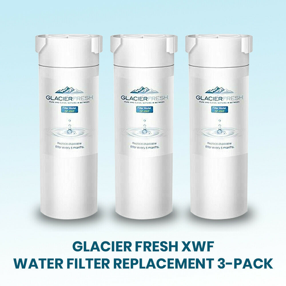 3 Pack GLACIER FRESH XWF For GE XWF Refrigerator Replacement Water