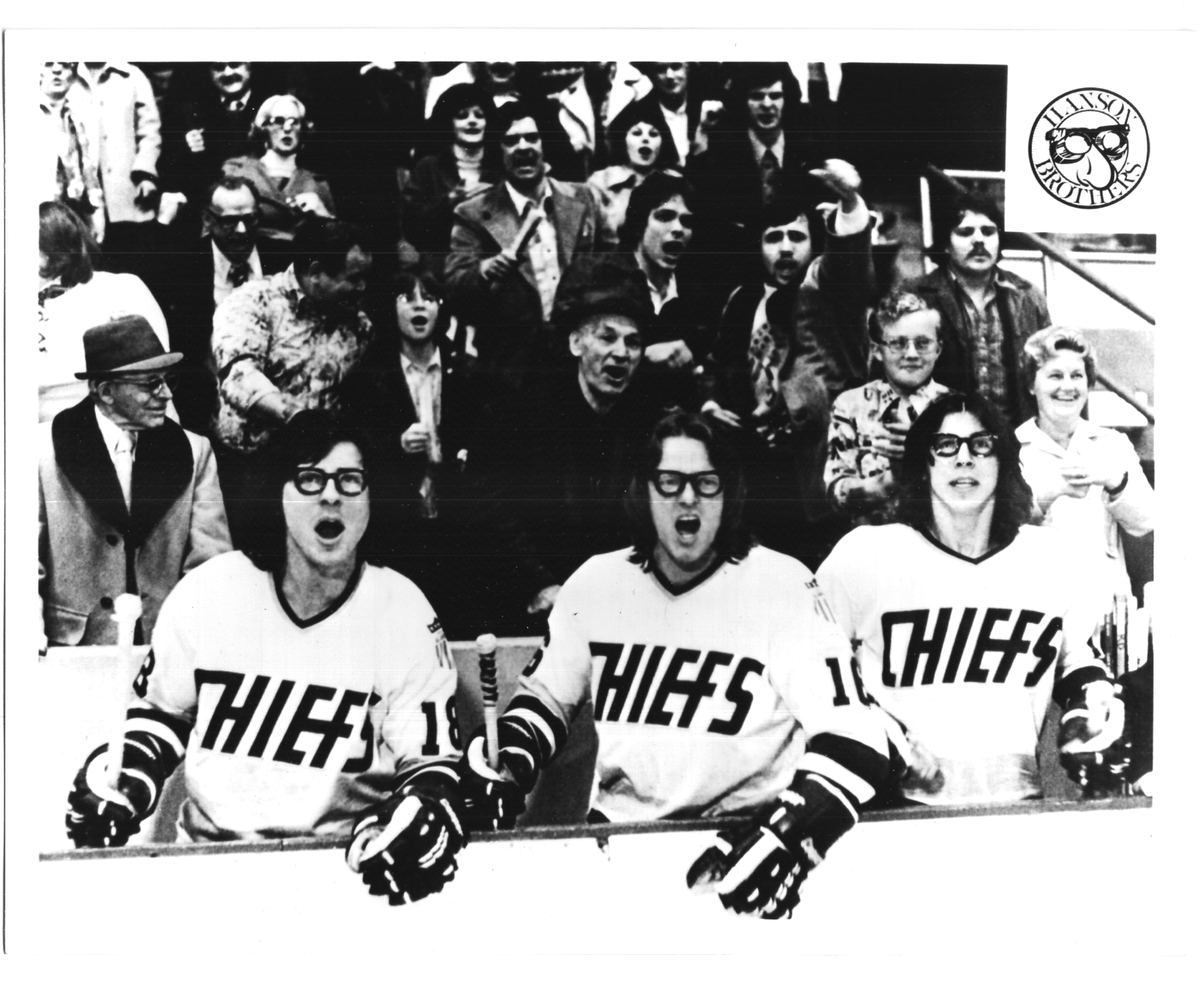 Slapshot Hanson Brothers Vintage 5X7 BW Hockey Movie Memorabilia Photo ...