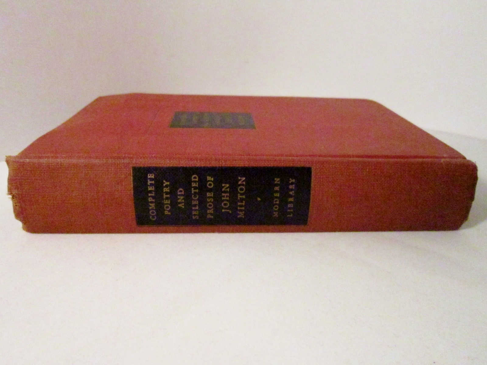 Complete Poetry and Selected Prose John Milton 1950 Modern Library ...