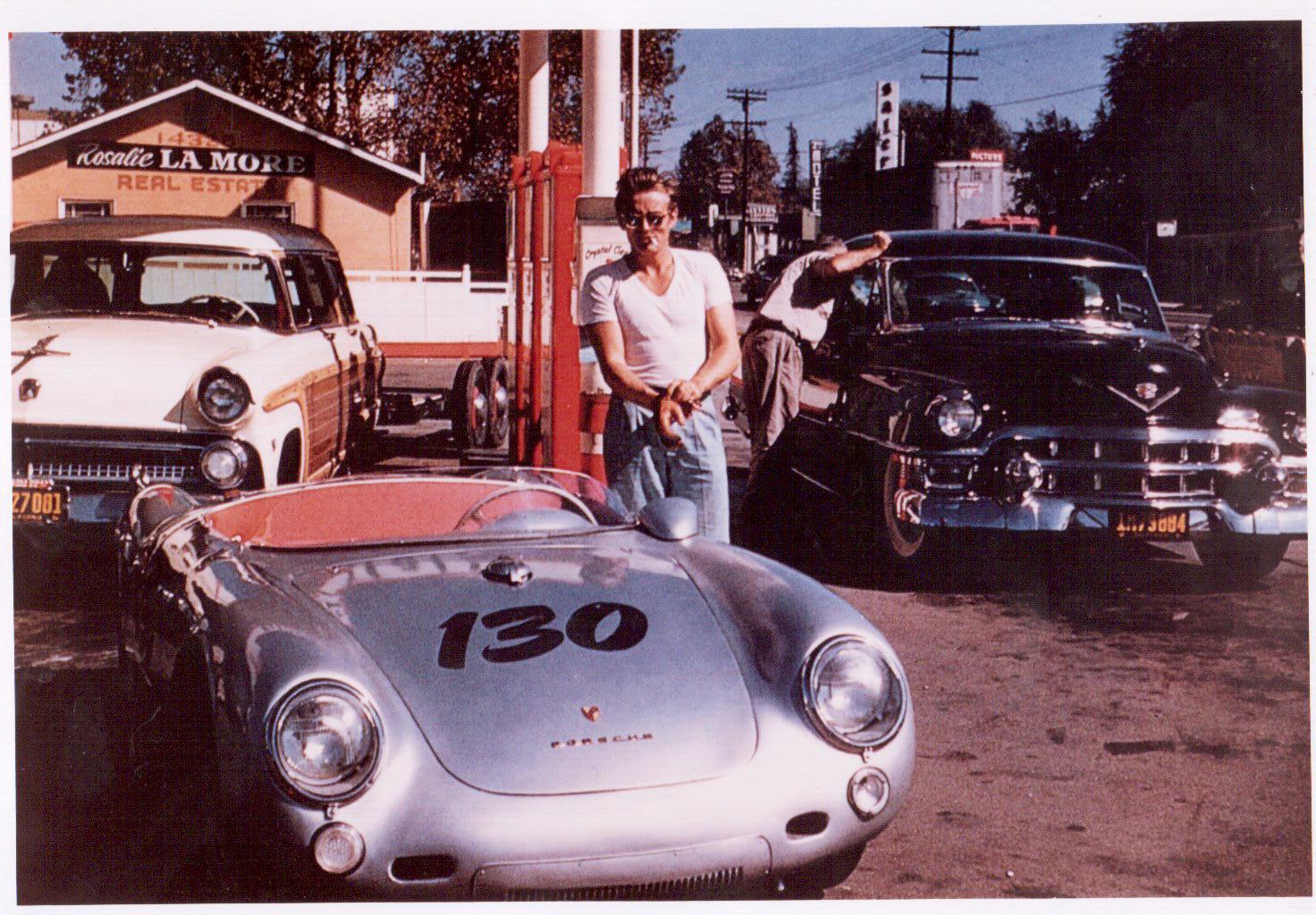 James Dean Porsche Car 130C Vintage 8X10 Color Movie