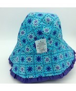 UV SKINZ Bucket HAT Child Size 6 Sunwear UPF 50+ Flower Purple Blue Reve... - $18.80