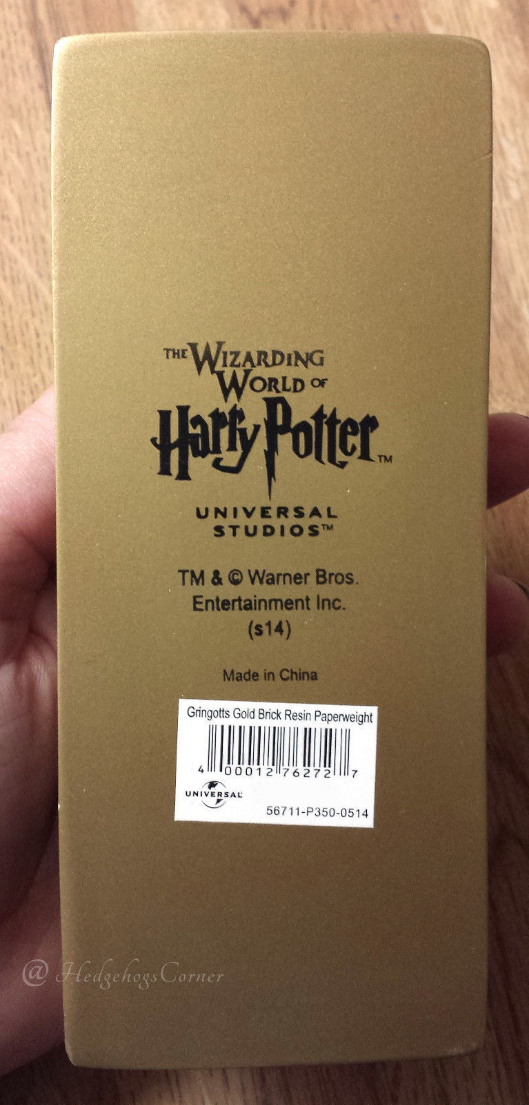 Wizarding World Harry Potter Gringotts Bank Resin Gold Bar Diagon Alley ...