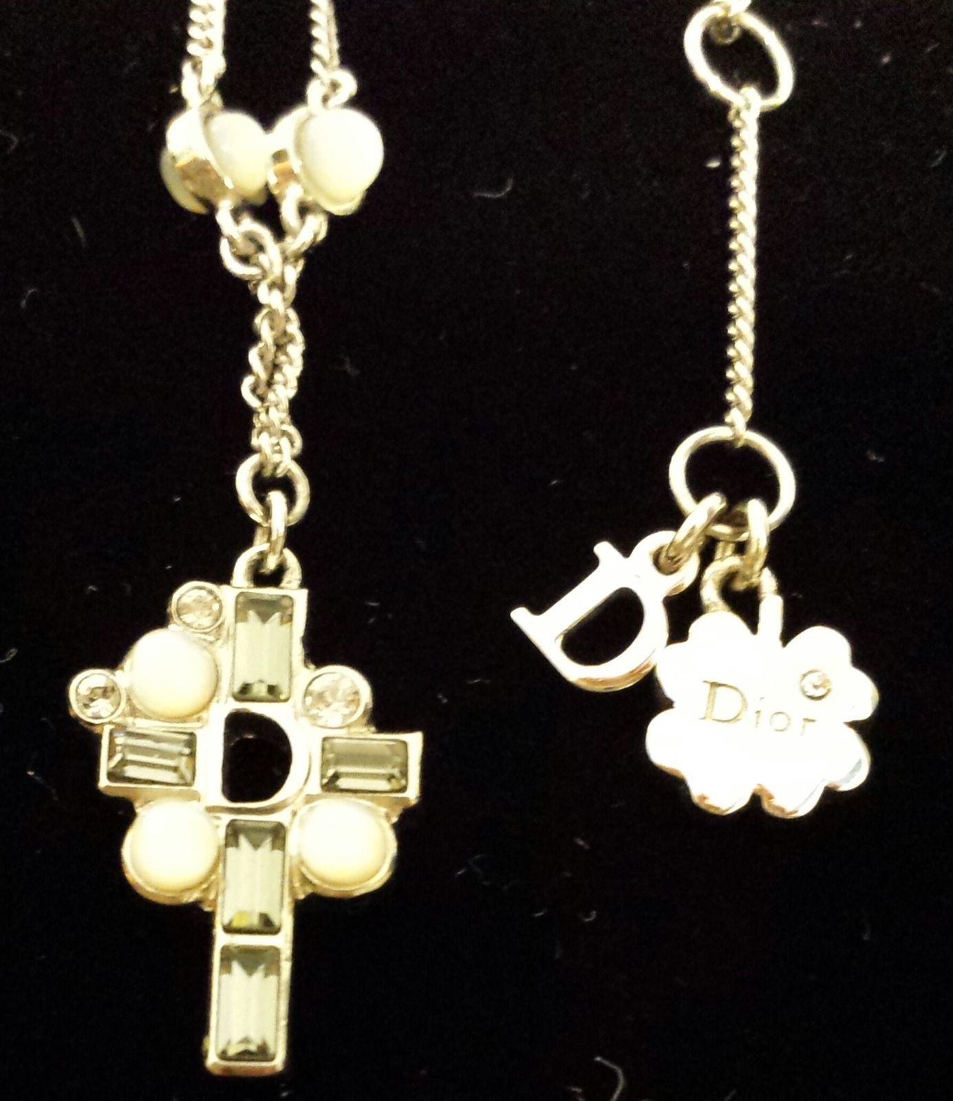 dior cross necklace