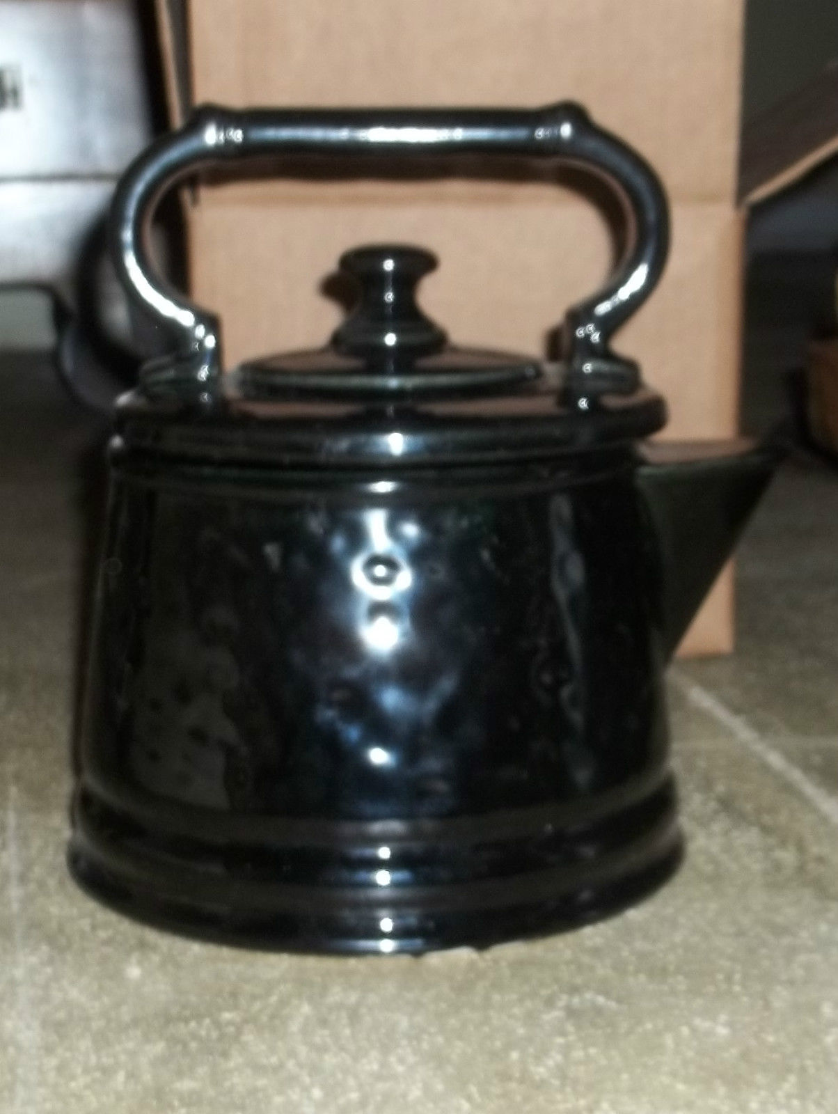 McCoy Teapot Cookie Jar Black McCoy