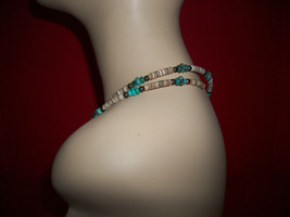 Fashion Treasure Jewelry Strand Brown And Blue Bead Necklace Women Accessory - $9.49